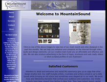 Tablet Screenshot of mountainsound.methowtv.com